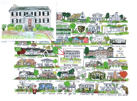 Personalized Neighborhood Map See Your House in the Center of - Etsy