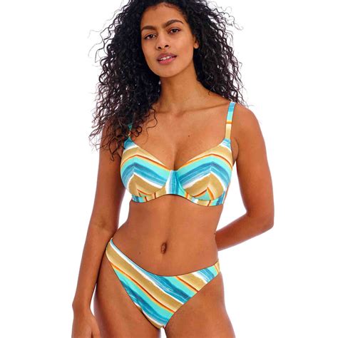 Freya Swim Castaway Island High Leg Bikini Brief Storm In A D Cup UK