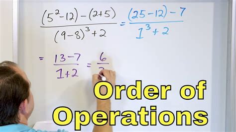 Pemdas And Order Of Operations With Fractions [6 5 7] Youtube