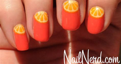 Manicure Ideas For Orange Enthusiasts Fruit Nail Art Summer Nails