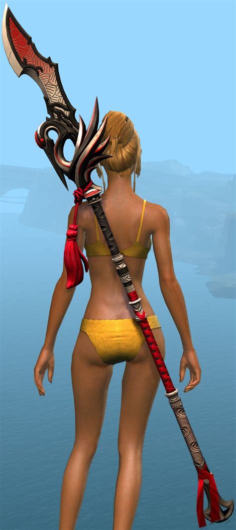 Red Crane Staff Skin Guild Wars 2 Wiki GW2W