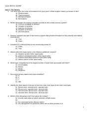 Lecture Quiz 1 Special Senses 2019SP Gooz Pdf Quiz1 BIO211 2019SP