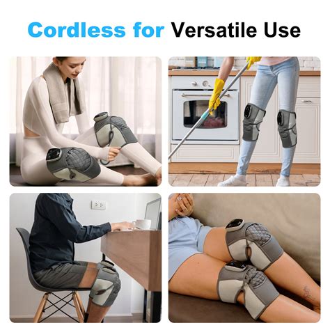 Comfier Cordless Knee Massager With Heat Vibration Knee Brace Wrap Fo Comfier