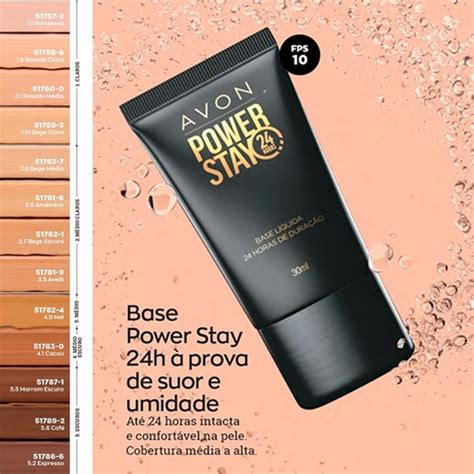 Avon Base L Quida Power Stay Porcelana Ml Em Promo O Ofertas