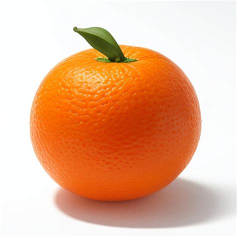 Premium Ai Image A Single Orange Fruit Is Displayed Against A Plain