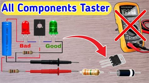 How To Make All In One Component Tester All Component Tester Continuity Tester Youtube