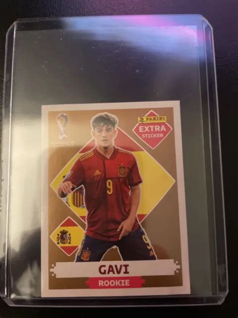 Panini World Cup Extra Sticker Gavi Bronze Rookie Picclick Uk