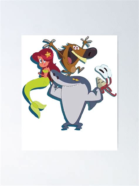 Zig And Sharko Poster For Sale By Nadjaeehrlich Redbubble