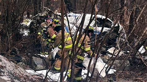 Small plane crashes in neighborhood after takeoff from New Hampshire airport; pilot hospitalized