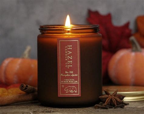 Pumpkin Spice Candle Soy Wax Candles Fall Candles Autumn Candles