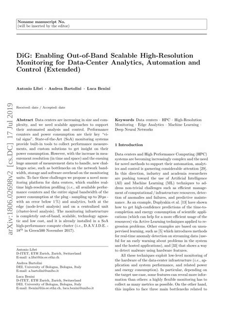 Pdf Dwarf In A Giant Enabling Scalable High Resolution Monitoring