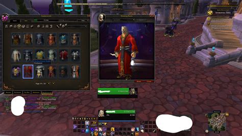 Unavailable robes still in dressing room/ appearance tab : wow