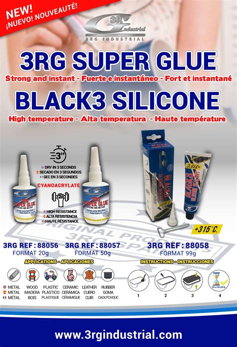 3rg Super Glue And Black Silicone News 3rg Industrial