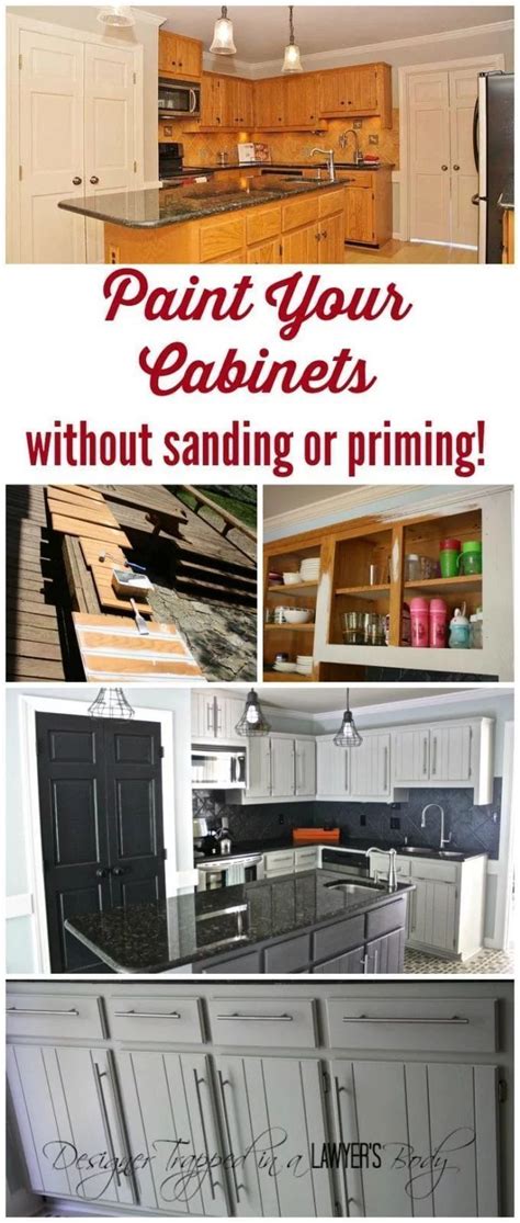 Paint Your Kitchen Cabinets Without Sanding Anipinan Kitchen