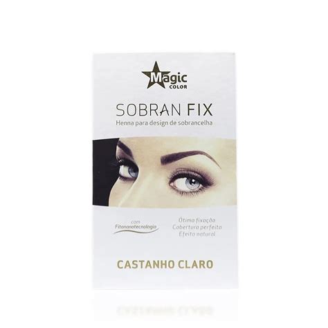 Sobran Fix Henna Delineador De Sobrancelha Magic Color 3 5g Castanho