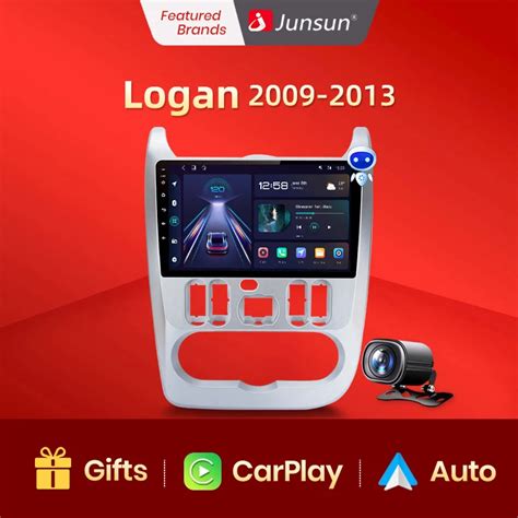 Junsun rádio Android Auto para Renault Logan 1 Sandero 2009 2015