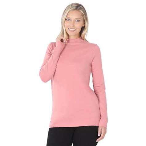 Wholesalemock Turtleneck Cotton Long Sleeve 1059