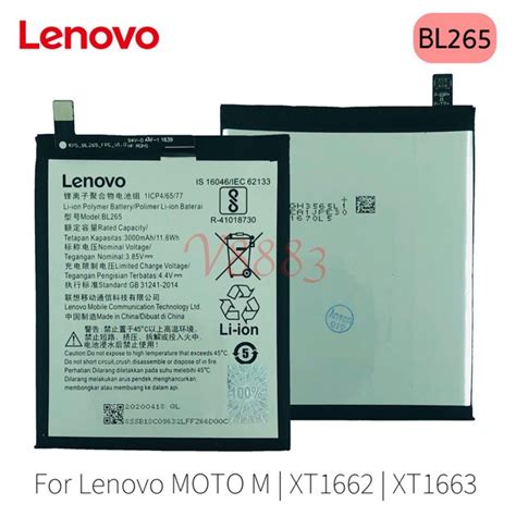 Jual Batre Lenov Moto M Xt Xt Baterai Bl Battery Bl