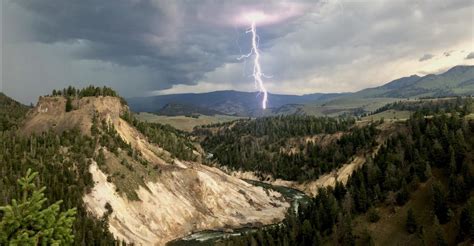 Lightning Near Northeast Entrance of Yellowstone National Park, July ...