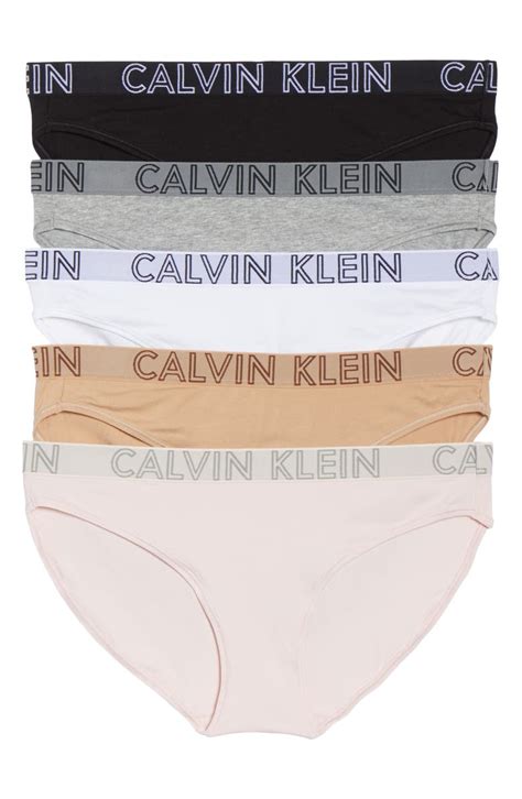 Calvin Klein 5 Pack Ultimate Cotton Bikini Panties Nordstrom