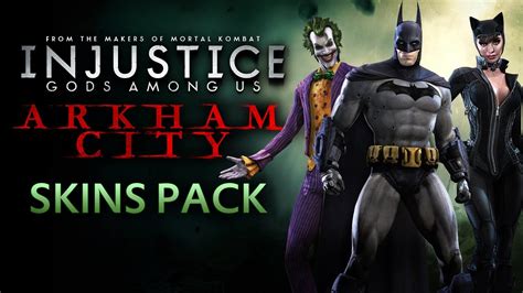 Injustice Gods Among Us Batman Arkham City Skins Gameplay YouTube