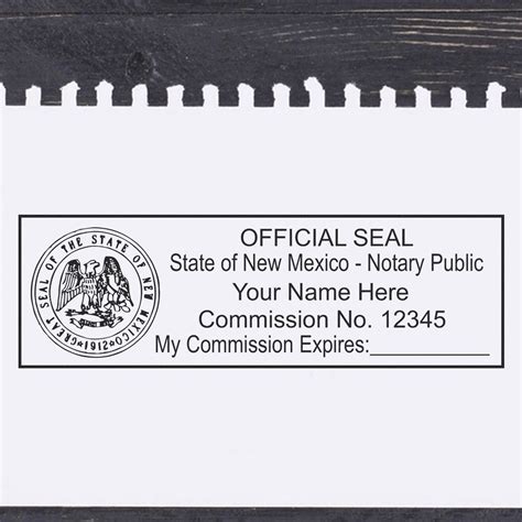 Super Slim New Mexico Notary Public Stamp Nm Notary Stamp Ess