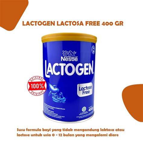 Jual LACTOGEN LACTOSA FREE 400 GR Susu Formula Bebas Lactosa Khusus