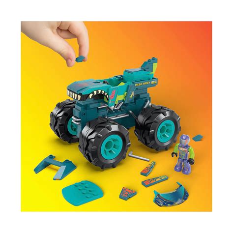 Hot Wheels Mega Construx Mega Wrex Monster Truck Building Set Smooth