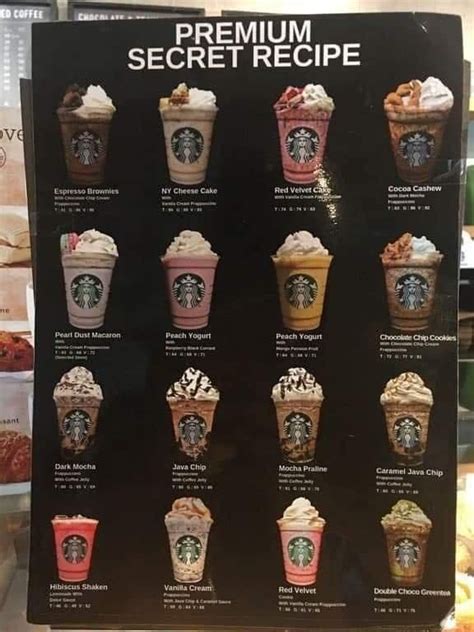 Pin By Jules On Coffee Shop Business In Starbucks Menu