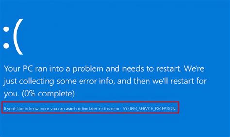 Cómo solucionar el error BSOD de excepción del servicio del sistema en