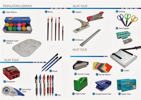 melaka cenderamata  katalog alat tulis