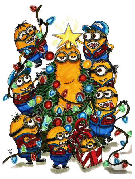 Minions Christmas Card by KwongBee-Arts on DeviantArt