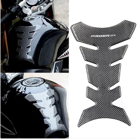 1pc FUEL GAS TANK PAD PROTECTOR DECAL PRO GRIP PERFORATED GLOSS Black