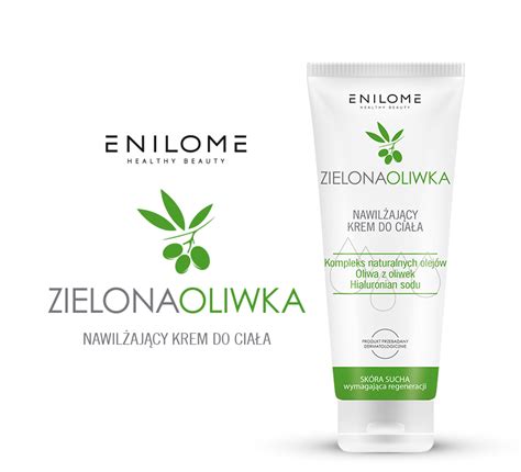 Enilome Healthy Beauty Zielona Oliwka nawilżający krem do ciała 250 ml