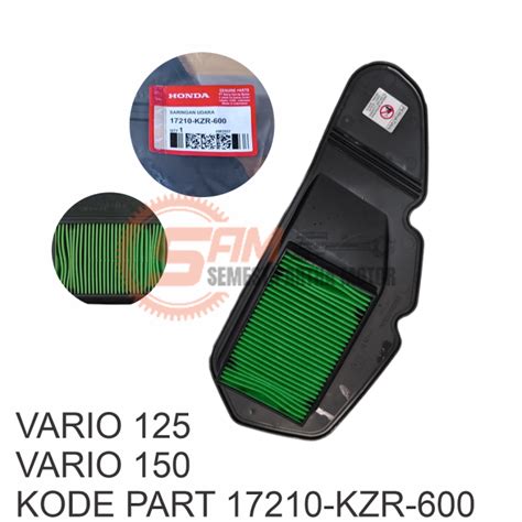 Saringan Filter Udara Motor Vario Cc Cc Fi Injection Original Ahm