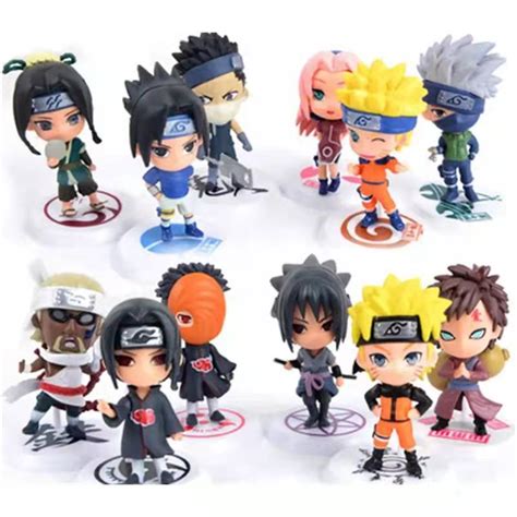 6pcs Kit Bonecos Naruto Boneco Kit Anime Naruto Boneca Action Figura