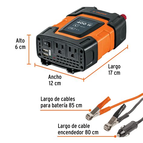 Inversor De Corriente 400 W Truper