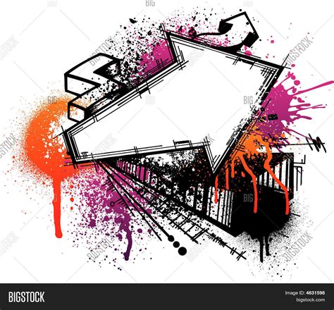 Graffiti Arrow Design Vector & Photo (Free Trial) | Bigstock