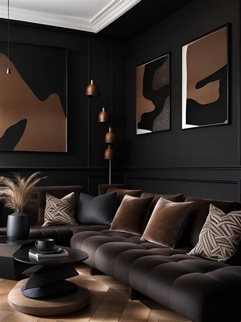 Embrace The Elegance Dark Living Room Decor Ideas Dark Living Rooms