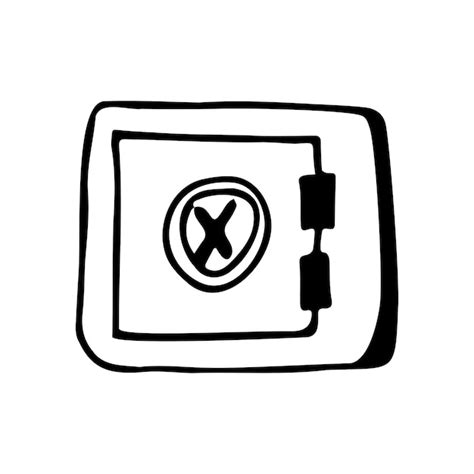 Premium Vector | Money to maturecastle key safe secret doodle vector ...