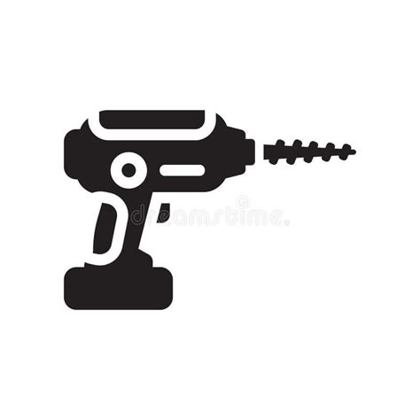 Drilling Machine Icon Trendy Drilling Machine Logo Concept On W Stock