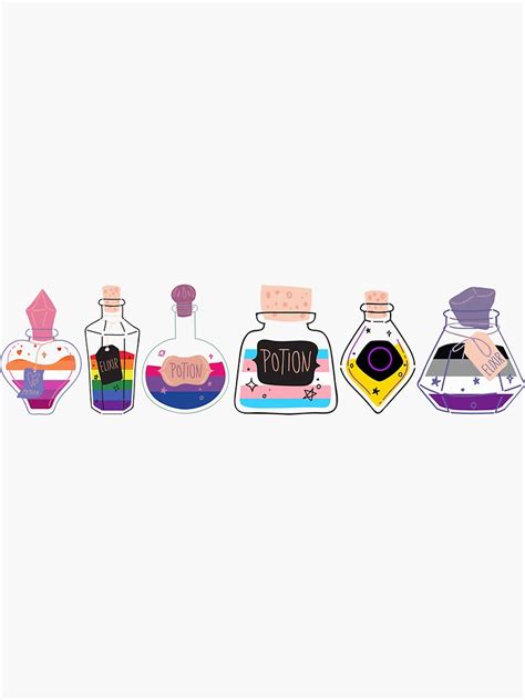 Pride Potions And Elixirs Sticker For Sale By Charlottie Redbubble