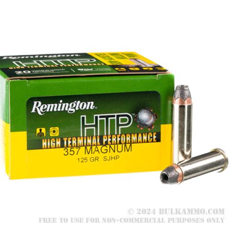 20 Rounds Of Bulk 357 Mag Ammo By Remington 125gr SJHP