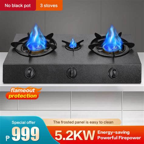 Supor Gas Stove Double Burner Kw High Fire Desktop Stainless Steel