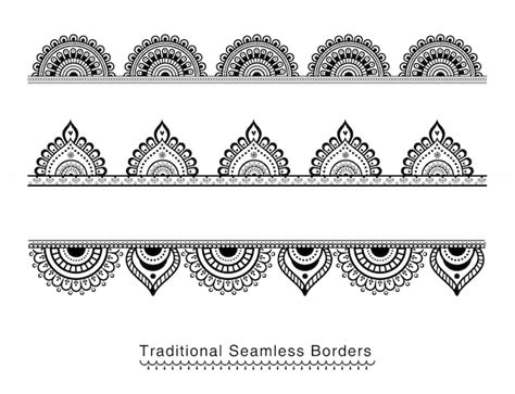 Premium Vector Mandala Borders