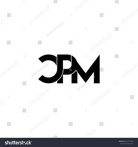 Cpm Letter Original Monogram Logo Design Stock Vector (Royalty Free ...