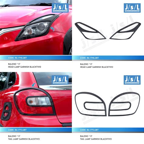 Jual Baleno Hatchback JSL Paket Cover Headlamp Stoplamp List Lampu