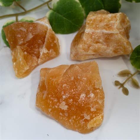 Medium Raw Orange Calcite The Crystal Council