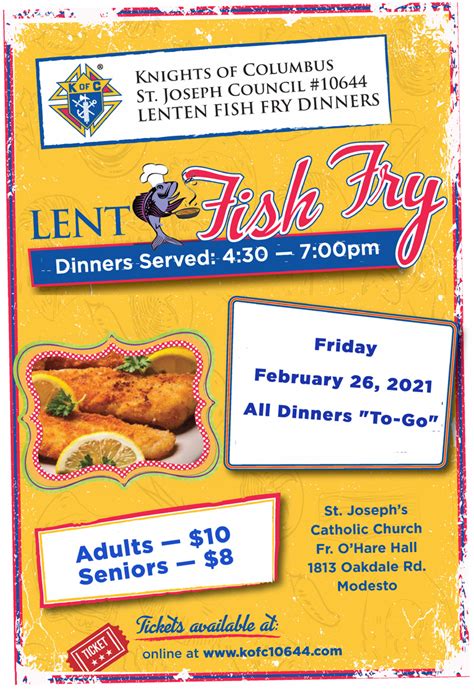 Lent Fish Fry Dinner — February 26 2021