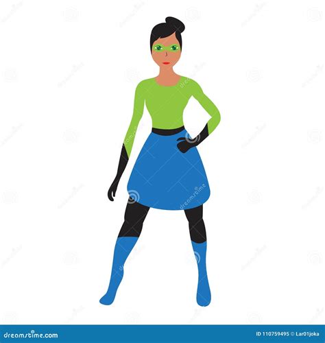 Superwoman Cartoon Character Stock Vector Illustration Of Hero